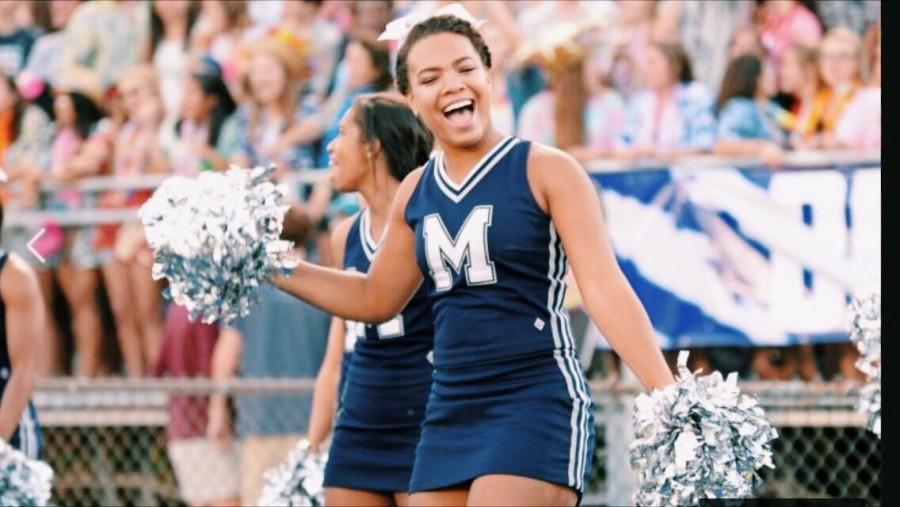 Pumping up her fellow Maniacs, Maya Lee shows an abundant amount of enthusiasm cheering on her school’s football team. Maya Lee a member of the varsity cheer squad, as well as many other clubs.