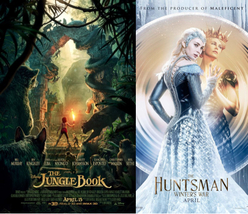 Make sure to check out this month’s top movies including The Jungle Book premiering April 15 and The Huntsman: Winter’s War premiering April 22. 