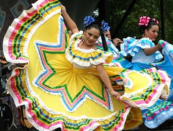 A common way of celebrating Cinco De Mayo is with music. Many festivals hold mariachi music and etc to showcase the Mexican culture.
