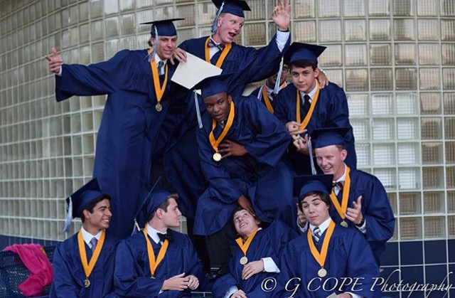 Goofing around with their peers, the tight-knit Class of 2016 cherish their last moments at Millbrook High School. The Millbrook seniors and their families attended their graduation ceremony on June 9th.