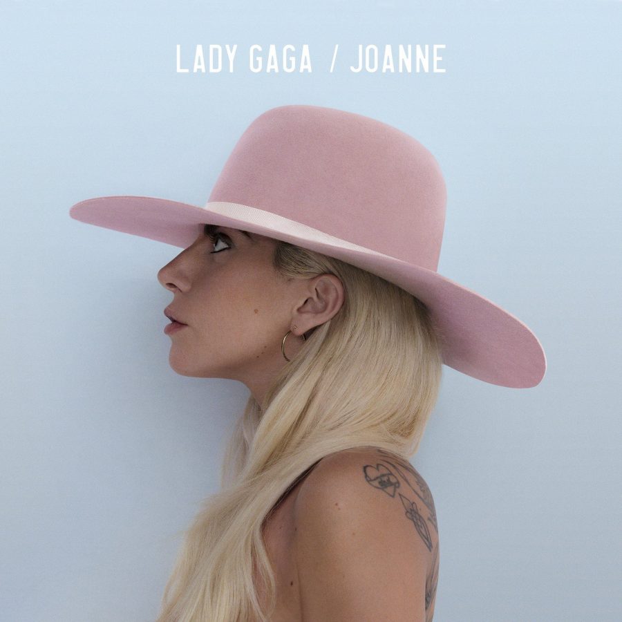 Showing off her profile, Lady Gaga poses for her new album cover, Joanne. Her fifth studio album has a mixture country, song-ballads and strong vocals. 
