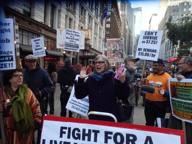 While America begins to fall into a recession in 2013, NYC protesters rally for a higher minimum wage. This fight for low wage workers is slowly starting to get more and more attention as ballot initiatives reinforce direct voting.