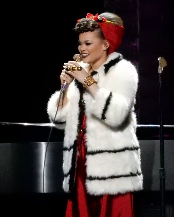 Singing at Radio City Music Hall, Andra Day climbs the charts with her soulful music. Andra Day has dipped her toes into R&B Christmas music with her song “Someday at Christmas” with Stevie Wonder.
