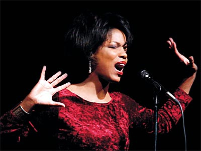 Singing her heart out is the six time Grammy nominated Jazz singer, Nnenna Freelon. She will be one of the many artists here in North Carolina for the Jazz Festival in Wilmington. 