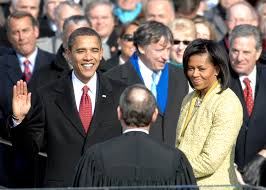 Standing in front of a large crowd, Barack Obama was sworn into office on January 20, 2008. This day was very historic and meaningful for our country.