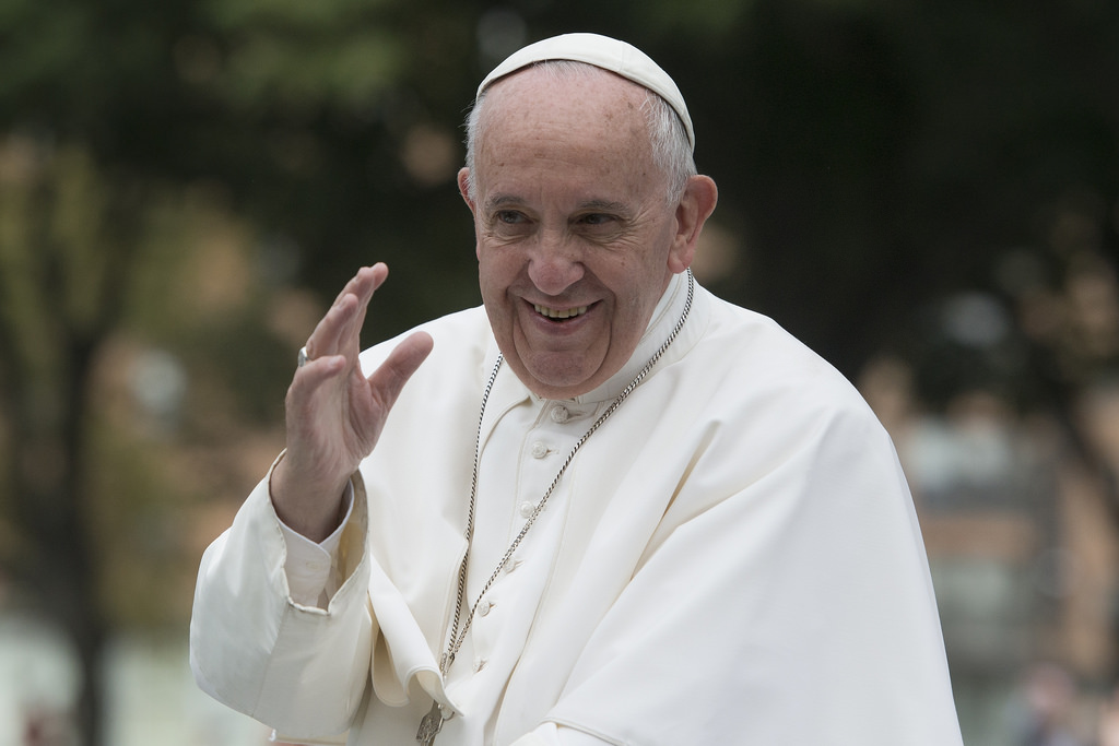 Pope Francis waves to worshipers as they welcome him into their country. The Pope recently made a trip to Cairo, Egypt, on a mission to build relationships with the Muslim leaders to prevent violence and terror in religion. 
