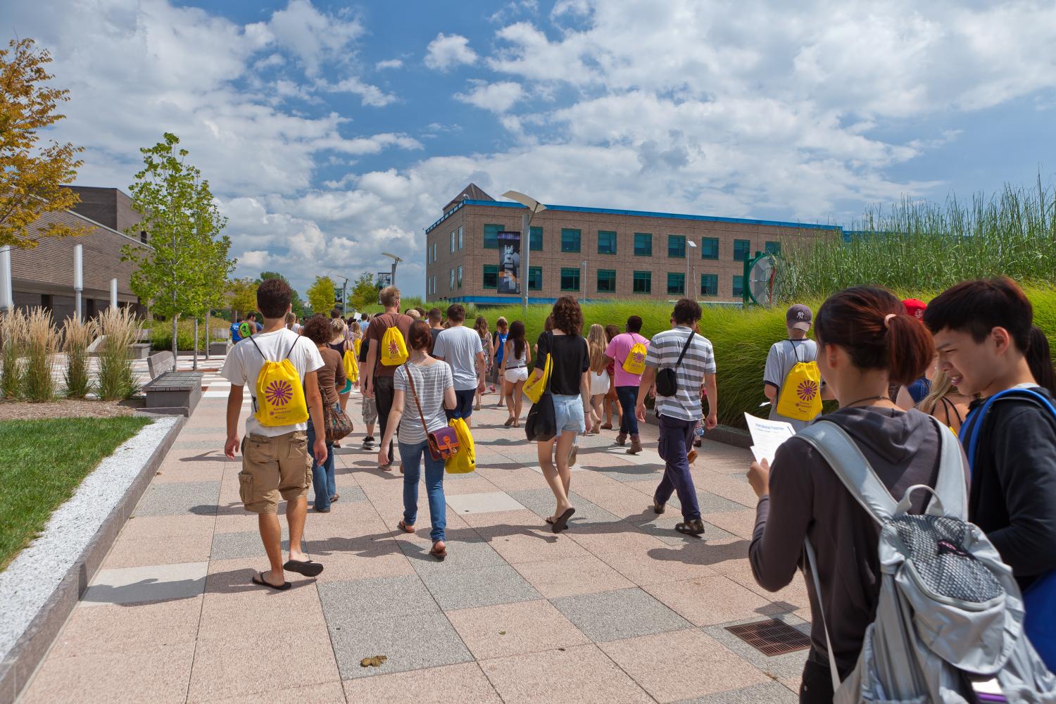 Walking+around+together%2C+new+college+students+take+a+tour+of+their+schools+campus.+Tours+and+orientations+help+students+get+ready+for+their+college+experience.