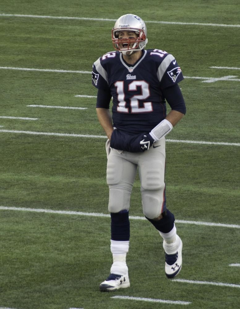 Playing in a game, quarterback Tom Brady is leading his team like he often has since 2000. Brady has never missed a game in his career due to a concussion, but according to his wife, he should have last year.