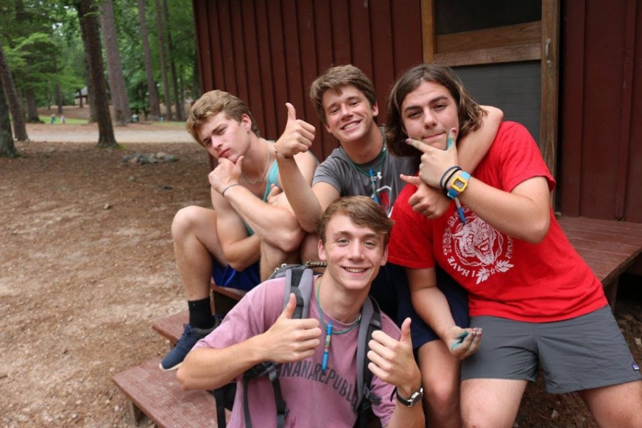 Posing with his friends, Sam gives two thumbs to a great summer being a trainee at Camp Kanata. This is one of many ways Sam spends his time and exhibits great leadership skills, which is what makes him a spectacular student.
