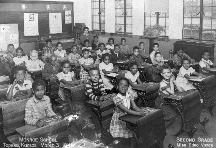 In the 1950s, schools were still racially segregated which did not allow African Americans to receive the same education as white children. In 1954, after the ruling of the Brown vs. Topeka Board of Education Supreme Court case, segregated schooling was ruled unconstitutional. 