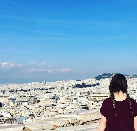 Looking out onto the city of Athens, Greece, Caroline Cameron is a world traveler. She recently joined us at Millbrook from Munich, Germany. 