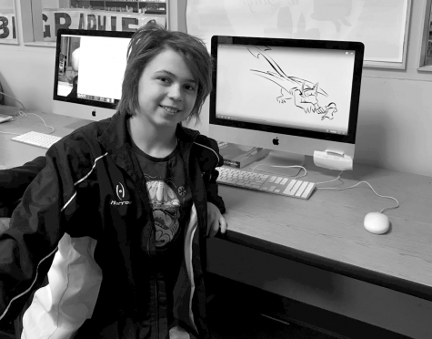 Watching Zoe Peller work any Adobe software is a fantastic show of pure talent! This extraordinary junior stands out from the crowd with not only her work in school, but her work in the community as well, earning her the honor of being named a Creative Cat. 