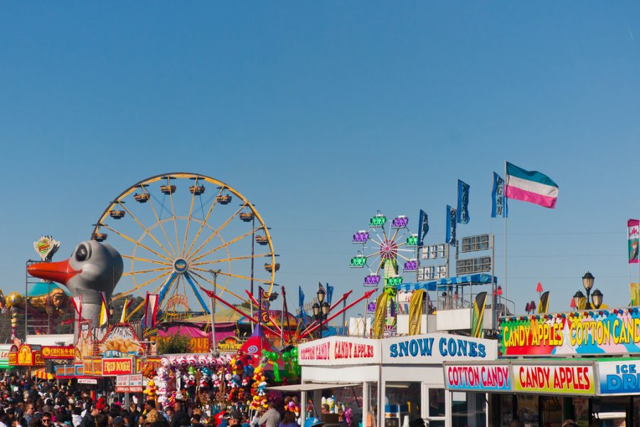 There is a lot to see at the fairgrounds while walking down the crowded streets, packed with eager visitors. It is  no secret that all the specialty fair foods will be a huge hit; fairgoers just cannot miss out!