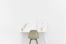 Presenting a clutter-free workspace, this desk area features a minimalistic setup for more productive, less stressful work. Minimalism as a whole reflects the joy of living with less items and eliminating all but what is necessary in order to live a more fulfilling and ultimately more successful life.