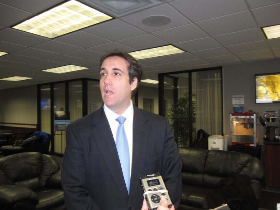 Taken in 2011, this image captures Michael Cohen speaking to a group of reporters, and most likely divulging important political information. The picture shows Cohen in a time that he was serving President Trump, and was admittedly lying for him, as is now being revealed in front of Congress.  