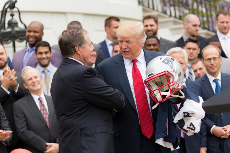 Meeting+with+the+players+and+staff+of+the+New+England+Patriots+in+2017%2C+President+Trump+would+later+declare+that+NFL+players+would+be+dismissed+to+the+locker+rooms+if+they+failed+to+stand+for+the+National+Anthem.+This+was+another+dispute+that+arose+as+a+result+of+Kaepernick%E2%80%99s+trailblazing.