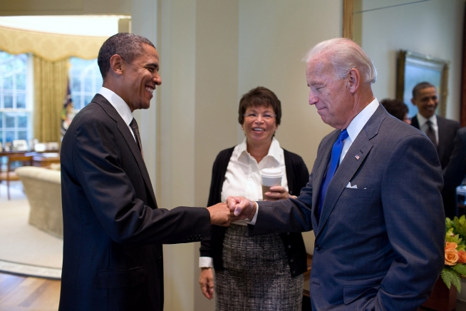 Pounding it with former president Barack Obama, Joe Biden is blissful in the White House. Biden has announced he will be running for president in 2020 and will make improvements to America.
