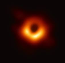 Glowing light surrounds the event horizon of the black hole. It took 200 scientists in 20 countries who collaborated for a decade to capture a photo of a black hole for the first time.