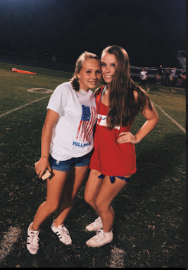 Sophomores Breanna O’Neill and Addison Dameron enjoy an end-of-summer football game before heading back to school. An exciting activity you can do with your friends or family is to attend a sports event such as a baseball or soccer games. 