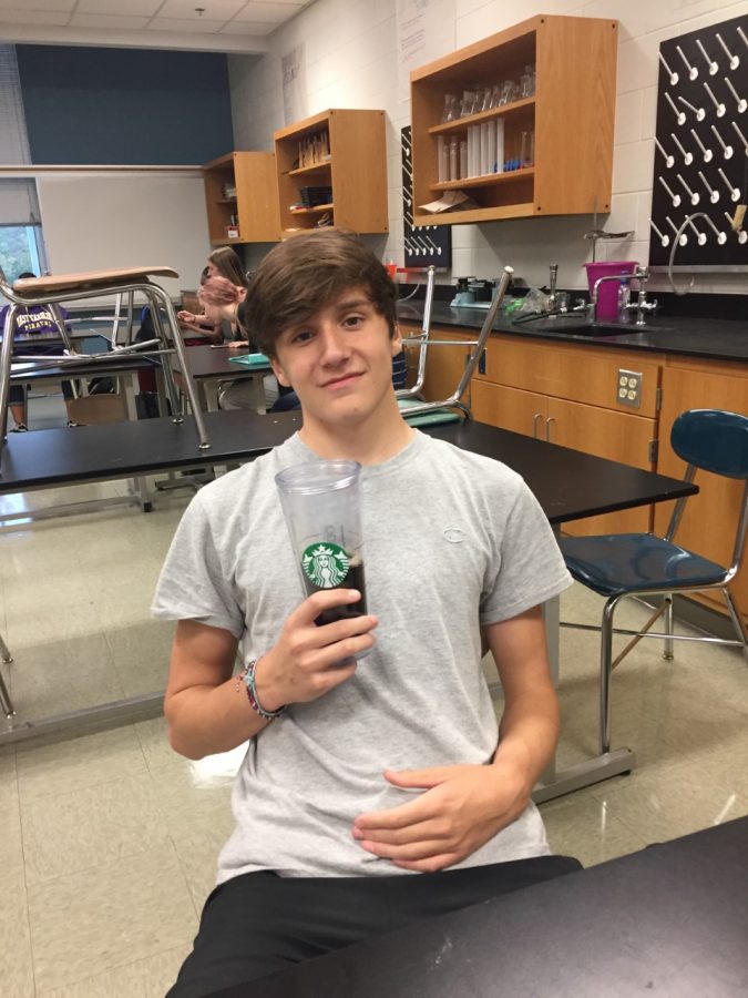 Sipping a cup of coffee, Collin Sykes prepares for the long day ahead of him. He often drinks coffee in the morning to energize him for his classes after waking up early for school, one of many people who count of coffee farmers to start their day off well. 
