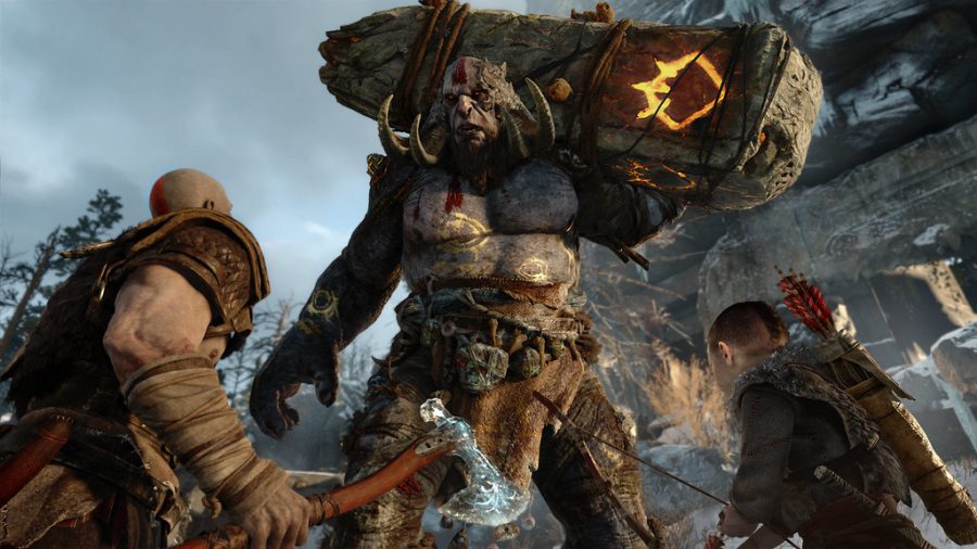 Fighting their way through the realm of Midgard, players follow Kratos into battle against a menacing troll. God of War is one of the critically acclaimed exclusives currently available on PS4.
