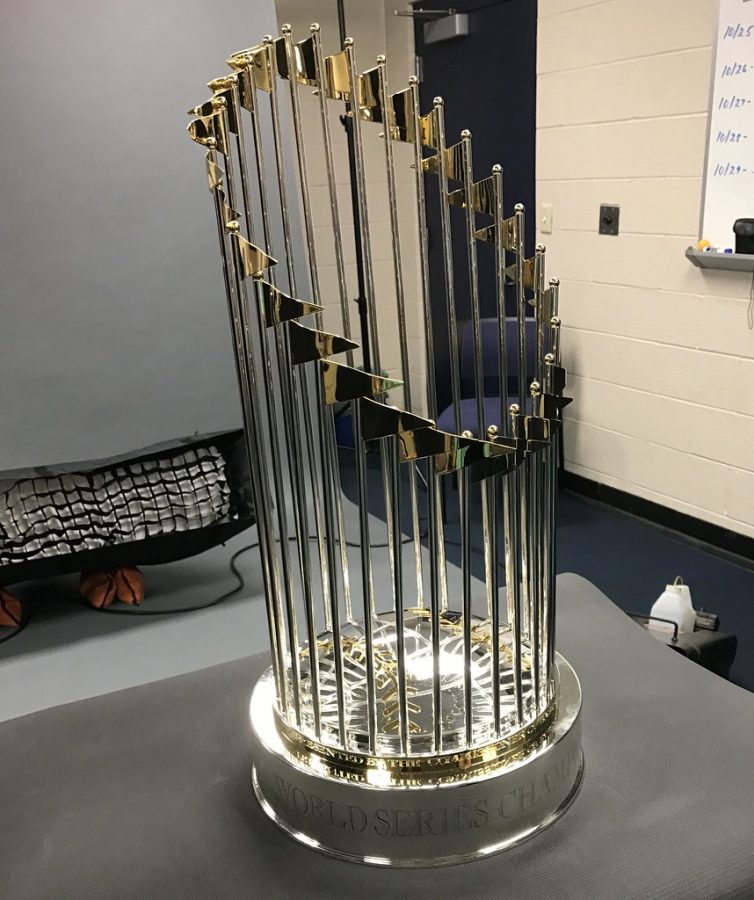  Winning the World Series is no easy feat, which is why every year one team gets to bring this into their stadium forever. Fighting hard this season, the Nationals hope to keep bringing the trophy into their building.