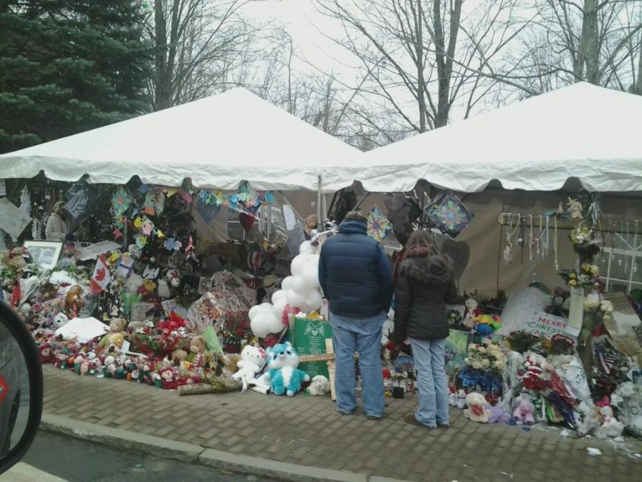 Showcasing just one of the many memorials of the Sandy Hook shooting, this image displays the obvious heartbreak felt all throughout Connecticut. This is much like what took place on December 14, which marked the seven-year anniversary of the shooting, a day that was turned into a celebration when the Newtown High School football team won their state championship game. 