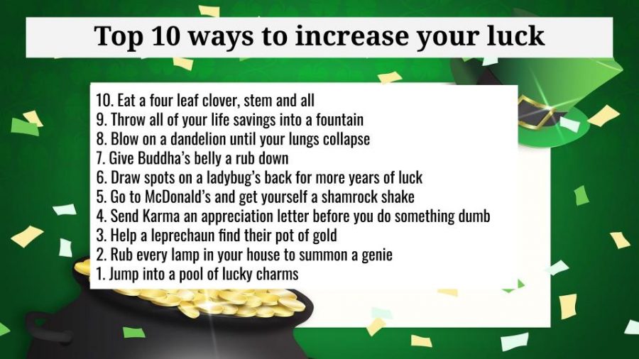 Top ten ways to increase your luck