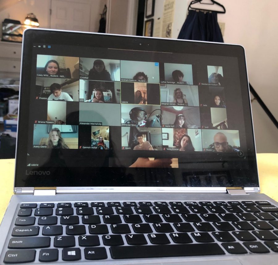 Following the cancellation of the school musical Anything Goes, the cast and crew decided to hold a virtual cast party from home. Remembering parts of life before quarantine and maintaining them in different ways while in isolation is one of the many ways to cope with anxiety during this new and unfamiliar time.