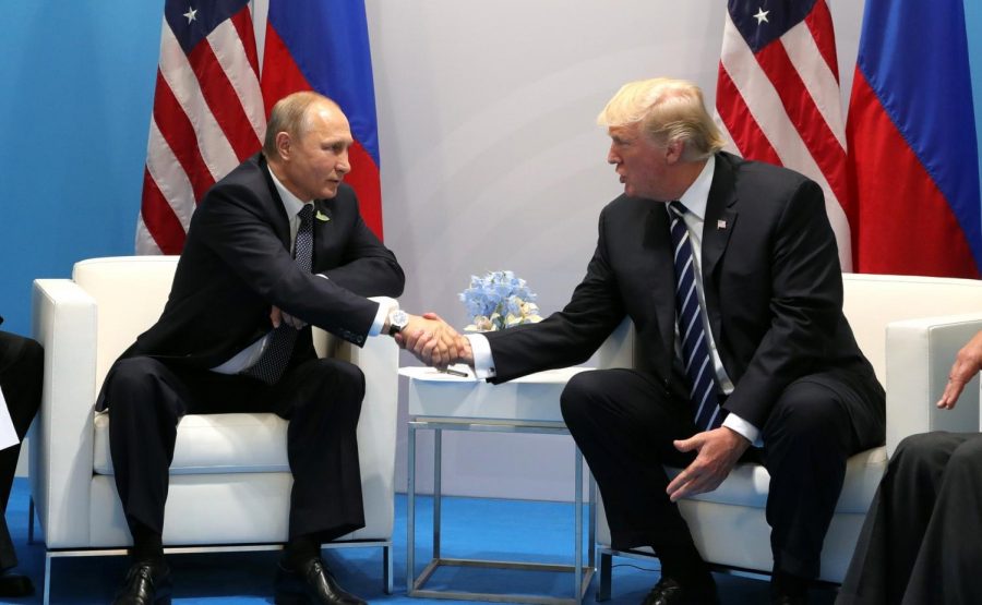 Shaking+hands+with+Russian+President+Vladamir+Putin%2C+US+President+Donald+Trump%2C+among+other+world+leaders+attended+the+2017+G-20+Hamburg+Summit.+The+Senate+Intelligence+Committee%2C+headed+by+NC+Senator+Richard+Burr%2C+unanimously+agreed+with+the+findings+of+the+Intelligence+Community+from+2017%3A+Russia+did+interfere+with+our+2016+election+and+favored+Trump+over+Clinton.+