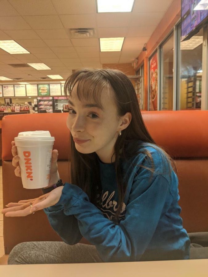 Visiting Dunkin Donuts for the first time in a while, Madison Hammond bought a cup of hot chocolate. Although she admitted that choosing Dunkin Donuts was different from her norm, Starbucks, Madison plans to visit here a lot more in the upcoming future.
