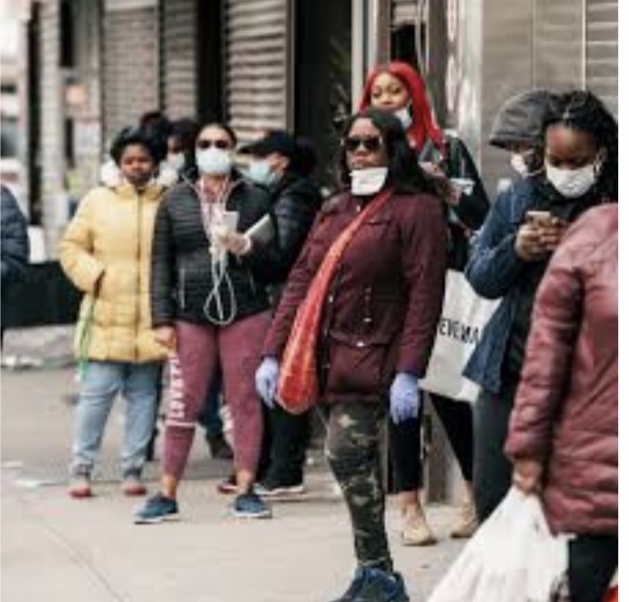 Standing masked up outside stores, customers show how retailers are enforcing COVID safety precautions. With Black Friday approaching, many stores have moved their sales to online as well as in person.