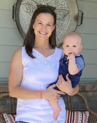 Holding her son Theo, Mrs. Beach takes on raising her child and teaching full-time like a champ. Her resilient attitude and dedication to teaching is admirable to her students and fellow teachers. 