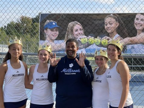 The tennis team is looking forward to a great rest of the season and is hopeful for a conference title.
