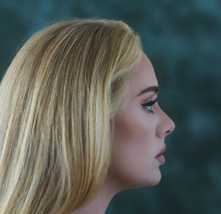 Posing, Adele displays her side profile for her upcoming album “30.”The singer-songwriter is releasing her first album in nearly six years and tells fans that the album covers her experiences through divorce.
