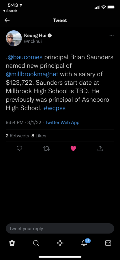 Announcement released on twitter of Saunders joining Millbrook! The doors of Millbrook are ready to welcome Mr. Saunders.
