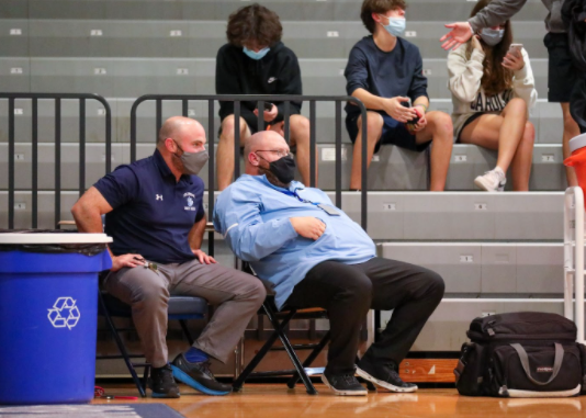 Coach Lange at the basketball games, where he would provide care for athletes. Even though he left Millbrook will remember him and his positive impact on the Athletic Program 