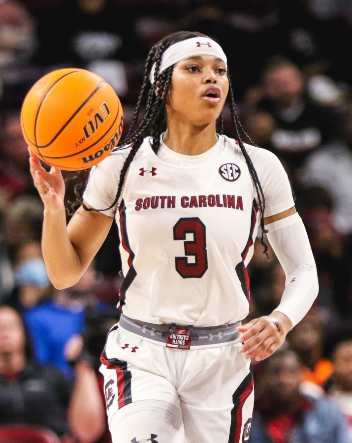 Player%2C+Destanni+Henderson%2C+ended+her+South+Carolina+career+by+winning+a+national+championship.+She+is+the+guard+and+contributed+greatly+to+the+number+of+points+and+rebounds+South+Carolina+needed+to+win.