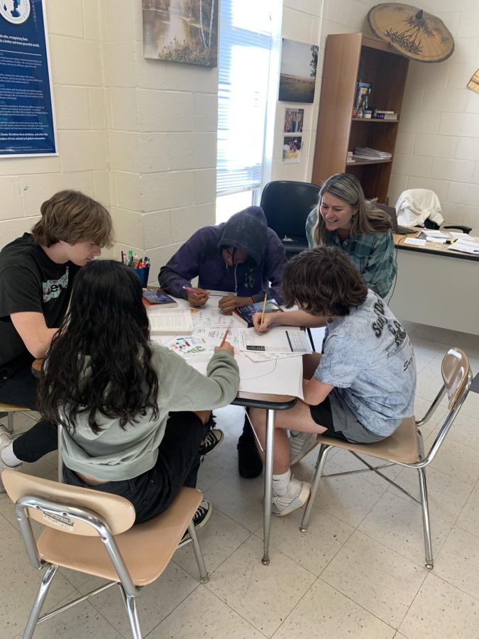 Engaging with her students Mrs. Cartier loves helping out. She has and will continue to have a positive impact on Millbrook.
