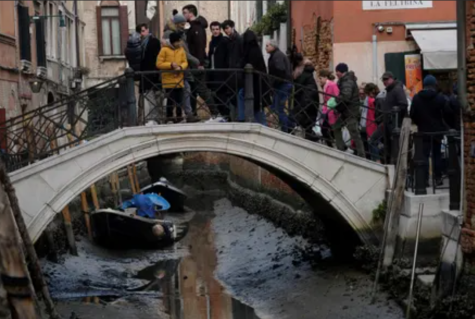 Venice waterways have dried up with recent weather issues and droughts in Italy, leaving residents with mobility and safety issues.