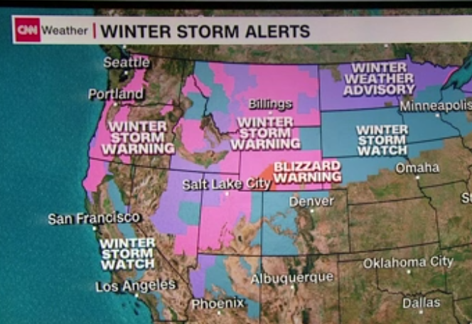 Winter storm warnings are in place as of this week. The storm is expected to be bigger and heavier than ever. 
