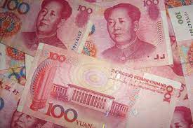 Chinese one hundred yuan note.
