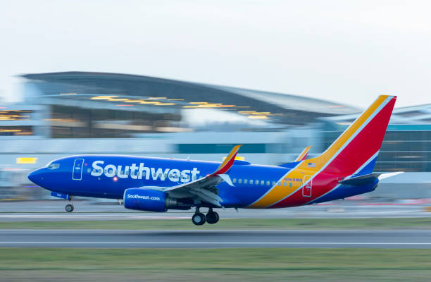 Southwest+Airlines+737+arriving+back+at+Portland+International+Airport%2C+located+in+Portland%2C+Oregon.