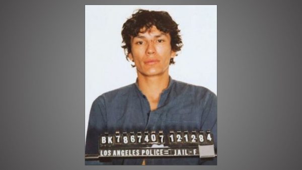 Mug shot of Richard Ramirez. He was caught on August 30, 1985.
