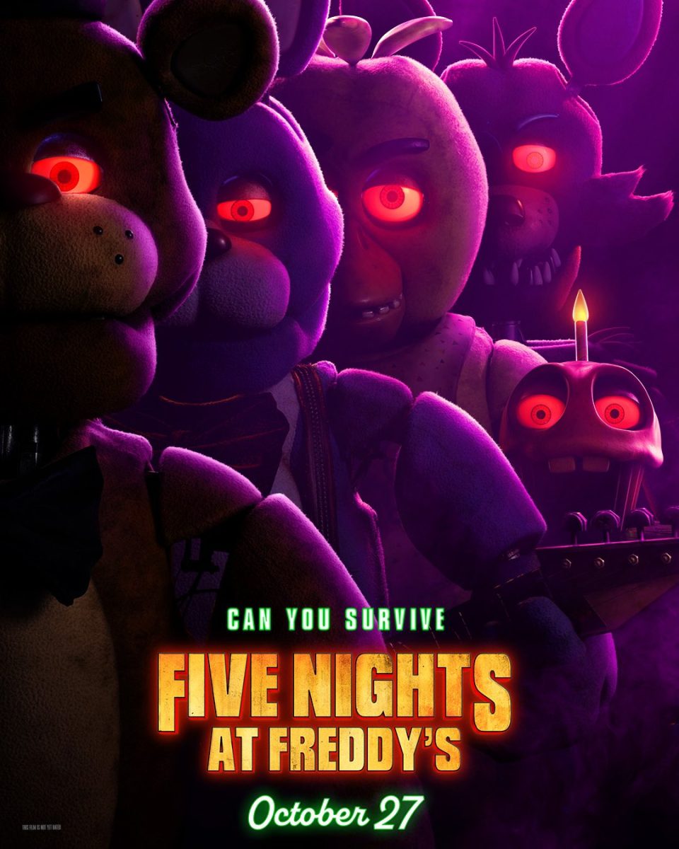 Five Nights at Freddys movie poster. Premiering october 27th