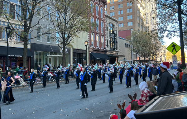 Millbrook’s band marching down the streets of downtown Raleigh!