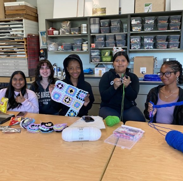 The brand-new crochet club showcases talented crocheters and provides a wonderful learning environment for those who are beginners in the art. 