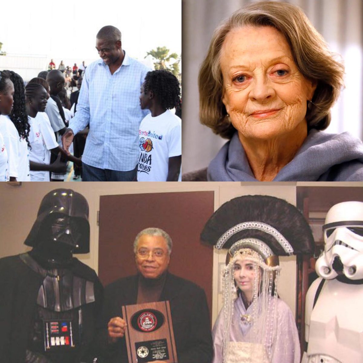 Dikembe Mutombo, Maggie Smith, and James Earl Jones have positively impacted the world.
