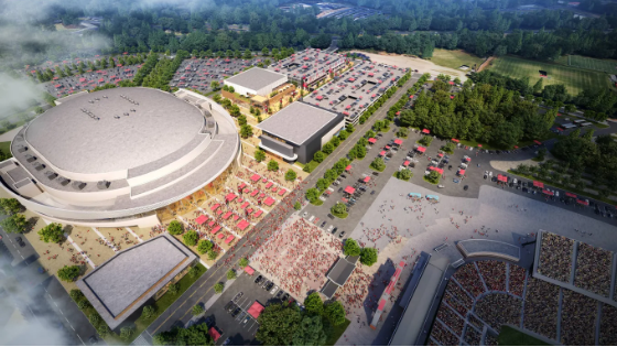 A blueprint of what plans could look like around PNC Arena and Carter-Finley Stadium.