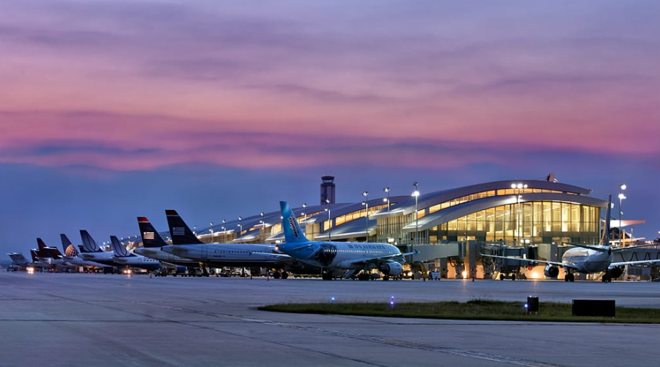 This photo is of Raleigh-Durham Airport. Many students and staff had flights planned to visit family and friends over the break.
